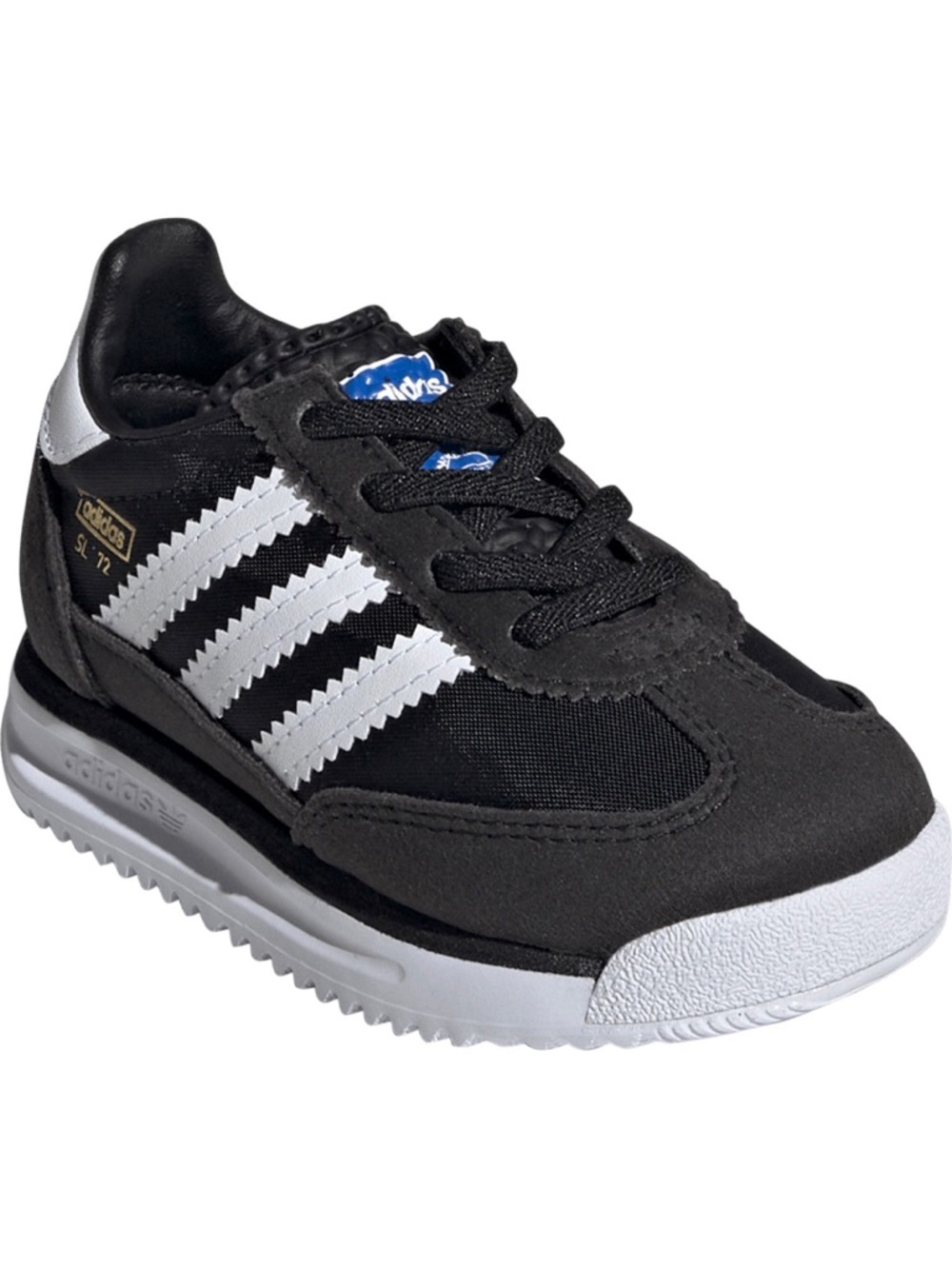adidas Kids Black with White 3-Stripe Casual Sneaker